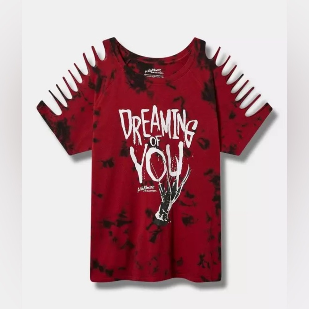 Nightmare On Elm Street Relax Fit Cotton Slash Sleeve Raglan